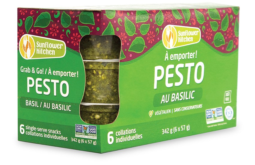 Grab & Go! Basil Pesto — 6 single-serve snacks, 342 g (6 x 57 g)